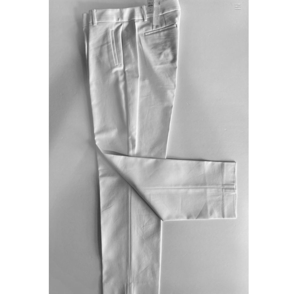NWT White Talbots Newport Trouser Pant Size 10P Curvy Fit Wear to Work Pockets